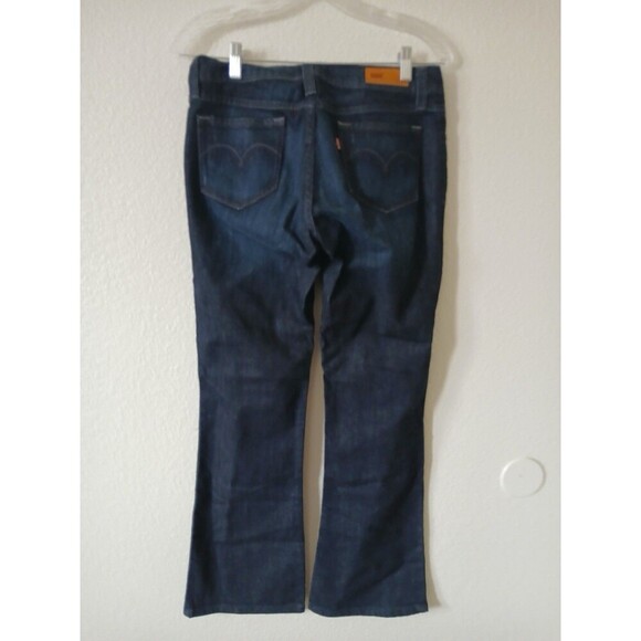 Levi's Bold Curve Jeans Women's 11 S/C Low Rise Skinny Stretch Dark Wash Blue - Picture 4 of 12